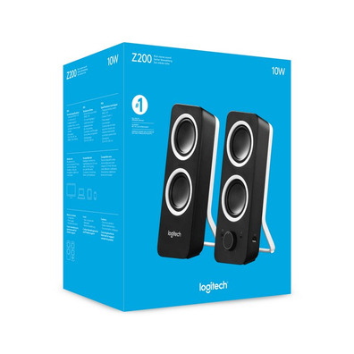 Altavoces 2,0 Logitech Z200 Negro