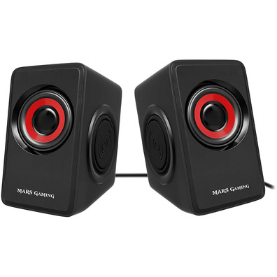 Alto-falantes Mars Gaming MS1 10W 2.0 Vermelho