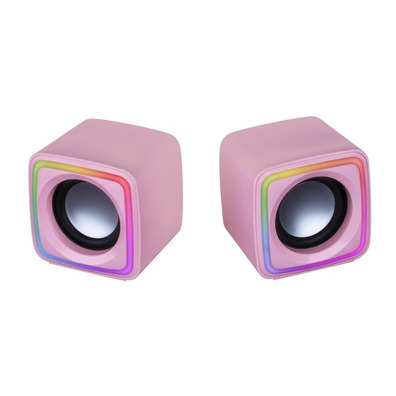 Altavoces Mars Gaming MSCube 8W 2,0 Rosa