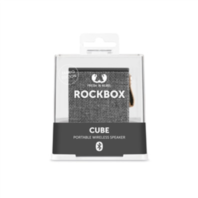 Altofalante Bluetooth  Rockbox Cube Fabric Edition Concrete Fresh 'n Rebel