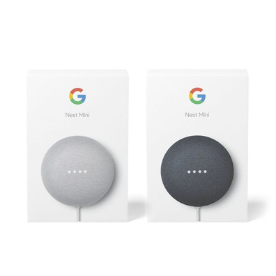 Altavoz Google NEST Mini Carbón / Tiza Pack 2 min (independientes)