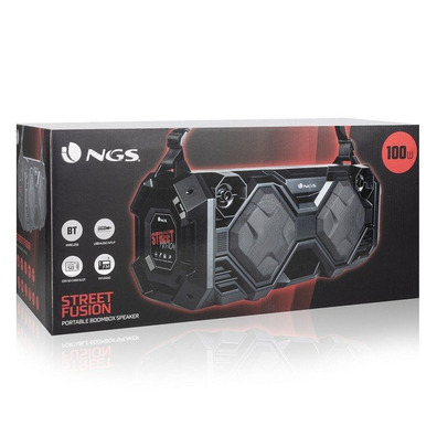 Altavoz Portátil NGS Boombox Street Fusion 100W BT/FM/USB/MicroSD