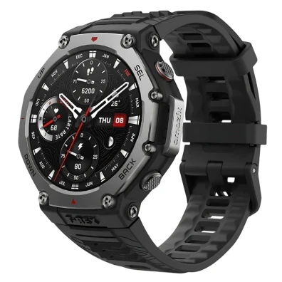Smartwatch Amazfit T-Rex 3 Preto - Desempenho Excepcional - Marca Amazfit