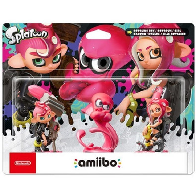 Amiibo Splatoon Octoling Menino, Menina, O Polvo