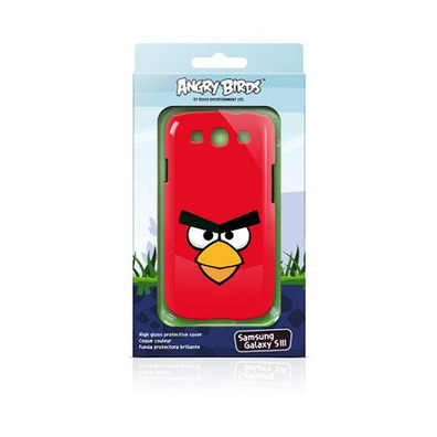 Carcaça para Samsung Galaxy SIII Angry Birds Vermelha