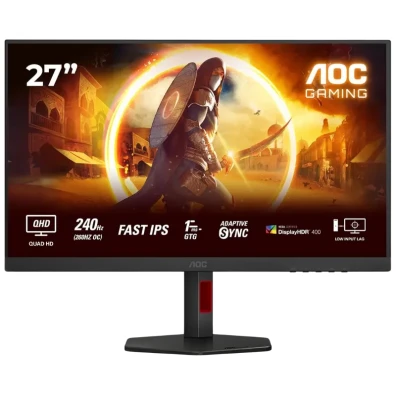 AOC G4 Q27G4ZR Monitor PC 27" Quad HD LED 2560 x 1440 Pixeles Preto, Vermelho