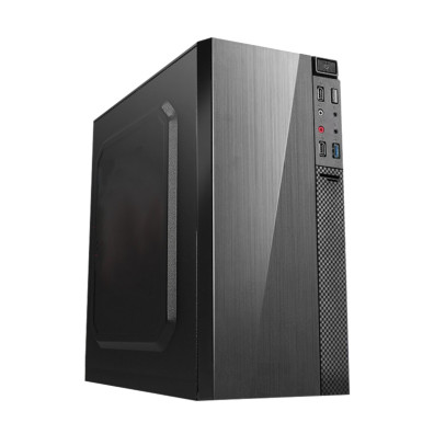 CAIXA MICROATX APPROX APPC-203F NEGRO | 2x3.5” 2x2.5” | 1xUSB2.0 1xUSB3.0 | F.A 500W | GRAFICA MAX. 260 mm