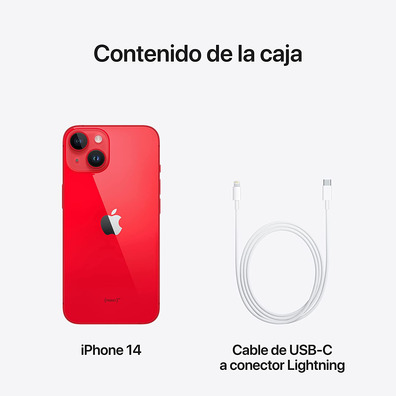Apple iPhone 14256,GB 5G Rojo MPWH3QL/A