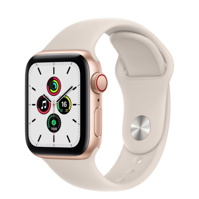 Apple Watch SE 2021 GPS/Cellular 40mm Aluminio Oro Correa Deportiva Bege