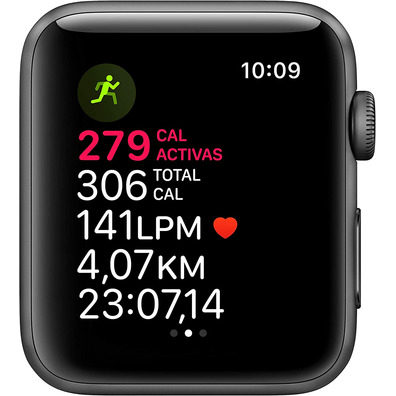 Apple Watch Series 3 GPS 42mm Caja Gris Cinza / Correa Deportiva Negra