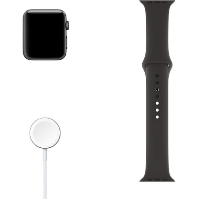 Apple Watch Series 3 GPS 42mm Caja Gris Cinza / Correa Deportiva Negra