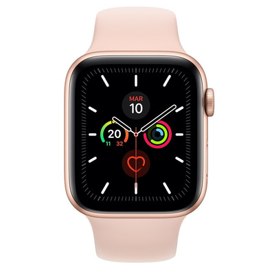 Apple Watch Series 5 44mm GPS Aluminio oro con correa Rosa Arena Sport MWVE2TY/A