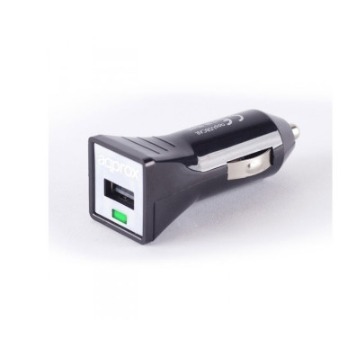 Carregador USB Coche Preto 1A