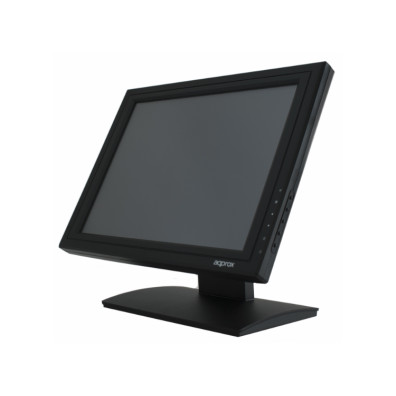 MONITOR 15" TACTIL RESISTIVA TPV APPROX APPMT15W5 VGA NEGRO 5ms 300cd/m2 TACTIL DE 5 HILOS CONTR