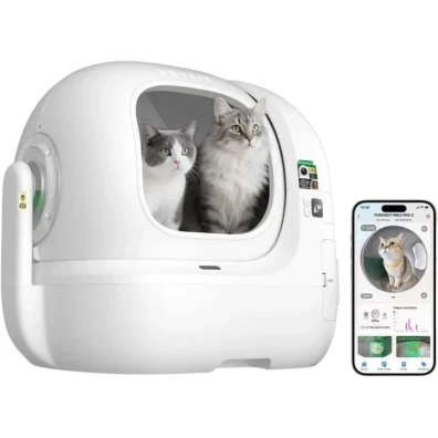 PETKIT Purobot Max Pro 2 Arenero Autolimpiable 76 L com Câmara IA xSecure