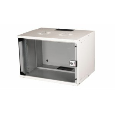 ARMÁRIO MURAL EQUIP ECO MOUNT 7U GRIS 540x400x330 PUERTA CRISTAL TEMPLADO