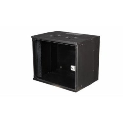 ARMÁRIO MURAL EQUIP ECO MOUNT 9U 540x400x463 NEGRO PUERTA CRISTAL TEMPLADO