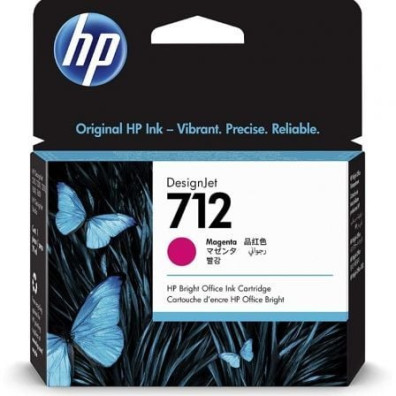 Cartucho de Tinta HP no712 - Original e Confiabl - Magenta