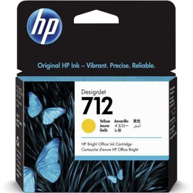 Cartucho de Tinta HP no712 - Original e Confiabl - Amarelo