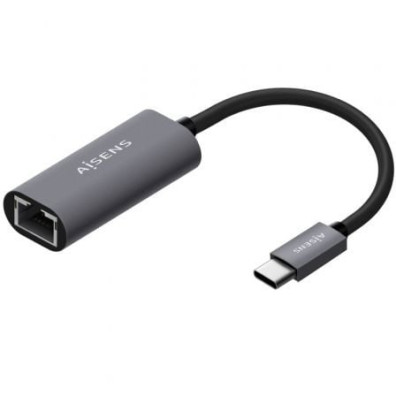Adaptador USB Tipo-C para Ethernet RJ45 Aisens A109-0709