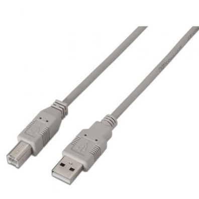 Cabo USB 2.0 Aisens para Impressora | USB Tipo-B Macho a USB Macho | 1.8m