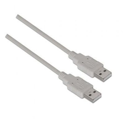 Cabo USB 2.0 Aisens A101-0022/ Conexão Macho-Macho/ Alta Velocidade 60Mbps/ Comprimento 2m