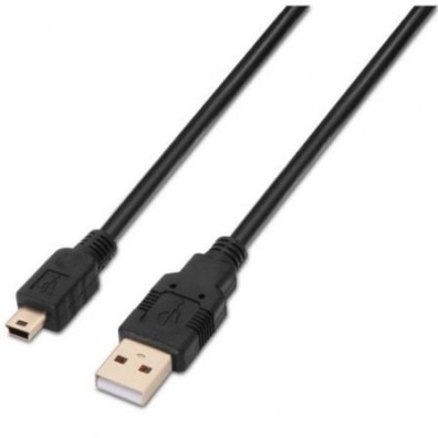 Cabo USB 2.0 Aisens A101-0026 - USB Macho a MiniUSB Macho 3m