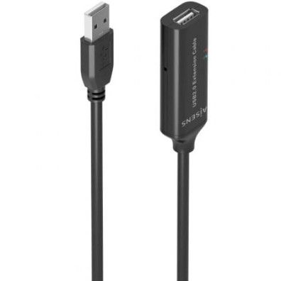 Cabo Alargador USB 2.0 Aisens A101-0915, 10m - USB Macho a Hembra