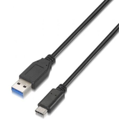 Cabo USB 3.1 Tipo-C Aisens A107-0060 | USB 10Gbps 1m