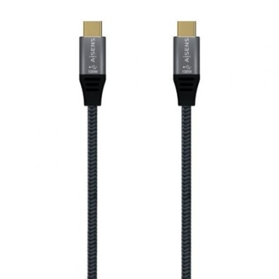 Cabo USB Tipo-C 3.2 Aisens 20GBPS 100W - 1.5m