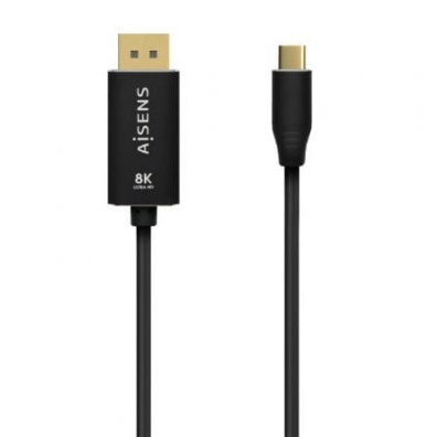 Cabo Conversor DisplayPort 8K 60HZ USB Tipo-C Macho - Displayport Macho