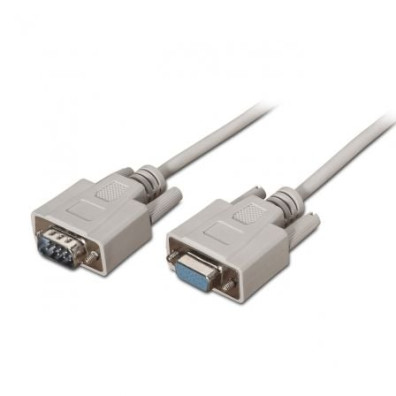 Cabo Série RS232 Aisens - DB9 Macho a DB9 Hembra - 1.6Mbps - 1.8m