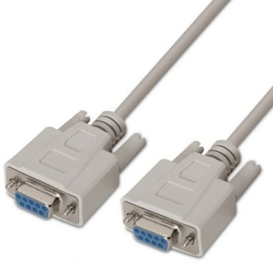 Cabo Série RS232 Aisens A112-0066/ DB9 Hembra a DB9 Hembra - 1.6Mbps 1.8m