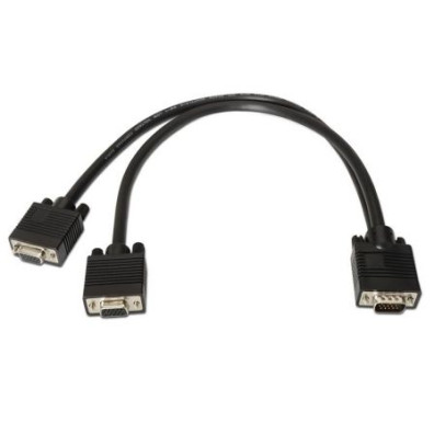 Cabo Duplicador SVGA Aisens 2x VGA Hembra - 45cm
