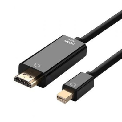 Cabo Conversor Aisens A125-0361/ Mini DisplayPort Macho - HDMI Macho/ Até 5W/ 2300Mbps/ 2m