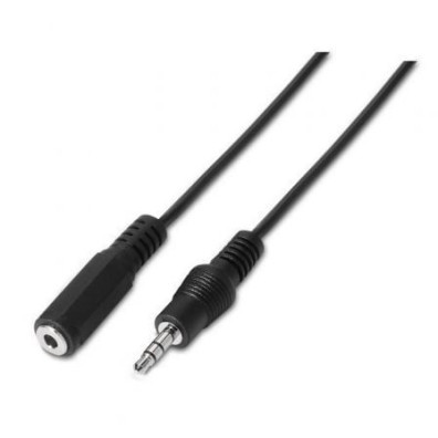 Cabo Estéreo Aisens A128-0146 Jack 3.5 Macho - Jack 3.5 Hembra/ Até 0.1W/ 3m