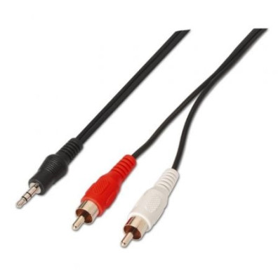 Cabo Estéreo Aisens A128-0148 - Jack 3.5 Macho a 2x RCA Macho 3m