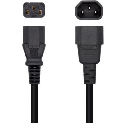 Cabo Alimentação Aisens A132-0466/ C13 Hembra - C14 Macho/ Até 1500W/ 3m
