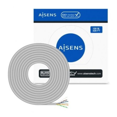 Bobina de Cabo RJ45 Cat.6 Aisens A135-0660 UTP AWG23 CCA 100m