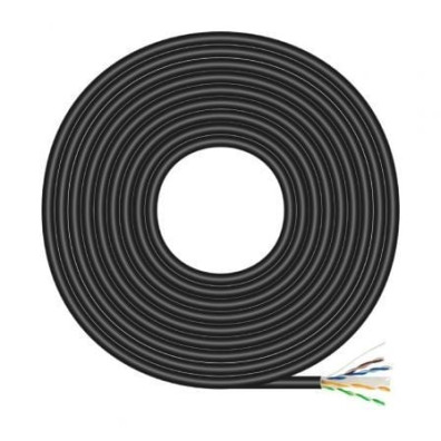 Bobina de Cabo RJ45 Cat.6 100m Exterior UTP AWG23 Im permeável Aisens