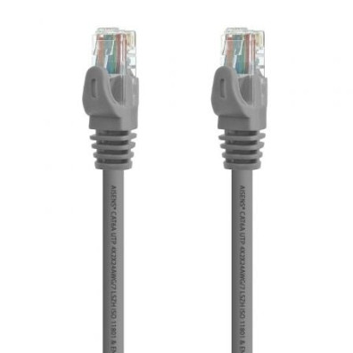 Cabo de Rede RJ45 UTP Aisens A145-0325 Cat.6A/ 50cm - Gris
