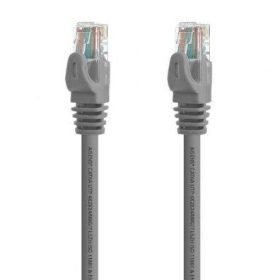 Cabo de Rede RJ45 UTP Aisens A145-0327 Cat.6A/ 2m - Gris