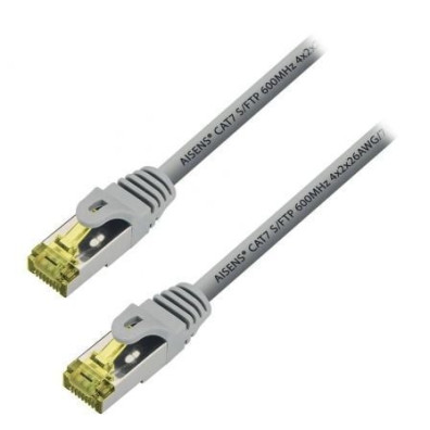 Cabo de Rede RJ45 S/FTP Aisens A146-0333 Cat.7/ 50cm - Gris
