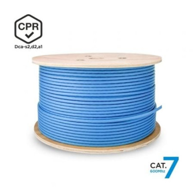 Bobina de Cabo Ethernet Cat.7 Aisens RJ45 SFTP AWG23 LSZH CPR Dca 500m - Azul