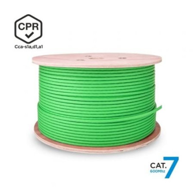 Bobina de Cabo RJ45 SFTP Cat.7 Aisens A146-0667 305m LSZH CPR Cca - Verde