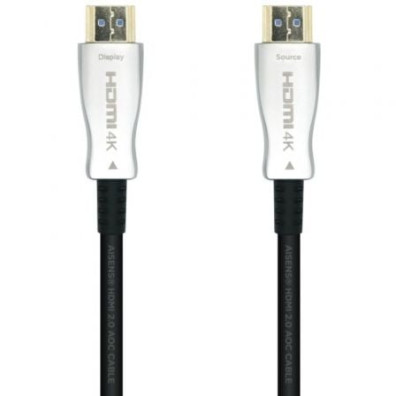 Cabo HDMI 2.0 AOC 4K Aisens A148-0380/ HDMI Macho - HDMI Macho/ 50m - Preto