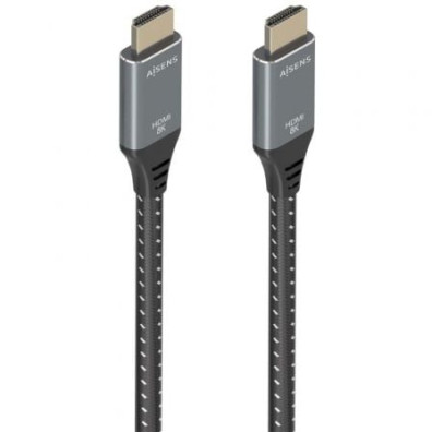 Cabo HDMI 2.1 8K Aisens A150-0877/ HDMI Macho - HDMI Macho/ 7m - Gris e Negro