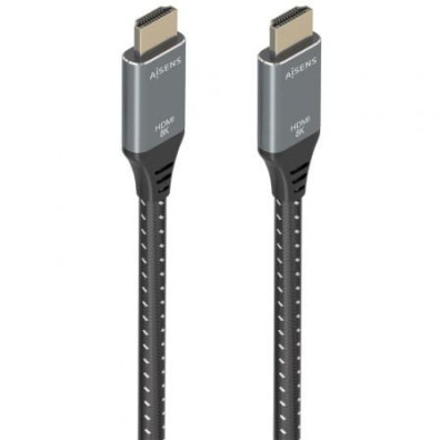 Cabo HDMI 2.1 8K Aisens A150-0878/ HDMI Macho - HDMI Macho/ 10m - Gris e Negro