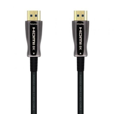 Cabo HDMI 2.1 Aisens A153-0520 8K Macho-Macho 40m - Preto