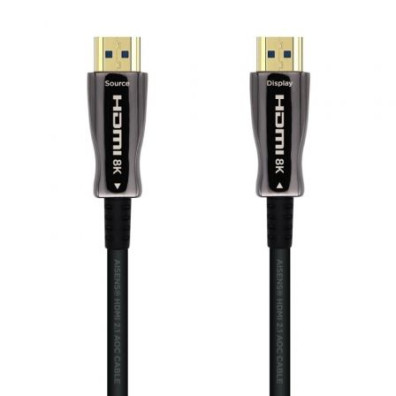 Cabo HDMI 2.1 AOC 8K Aisens A153-0521/ HDMI Macho - HDMI Macho/ 50m - Preto